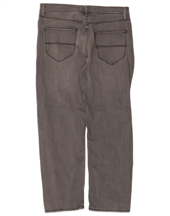 Marks & Spencer Mens Straight Jeans W32 L29 Grey Cotton
