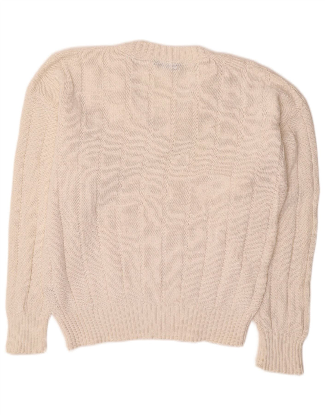 CARRERA Pulover cu decolteu în V pentru bărbați, bumbac alb mic