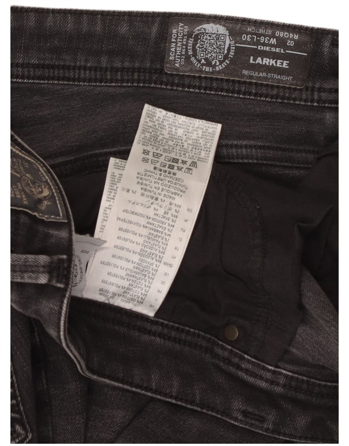 Diesel pentru femei Larkee Regular Straight Jeans W36 L30 bumbac negru
