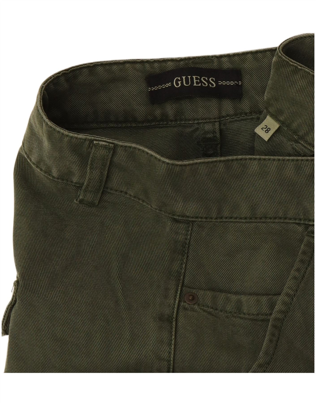 Pantaloni cargo Guess pentru femei, W28 L29, verde