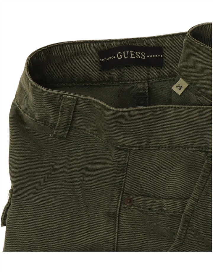 Pantaloni cargo Guess pentru femei, W28 L29, verde