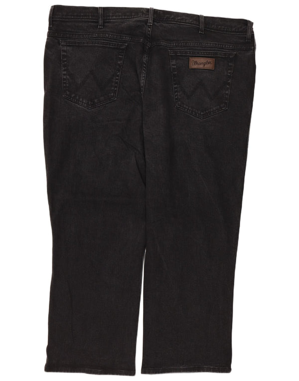 Wrangler Mens Texas Straight Jeans W46 L27 Black Cotton