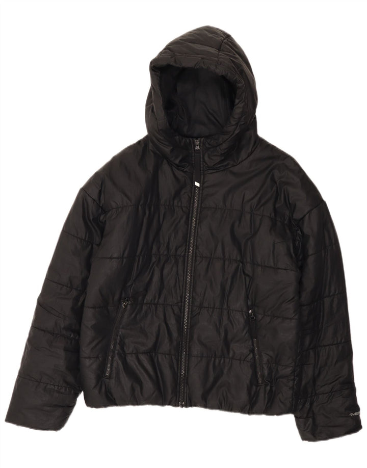 Jachetă căptușită supradimensionată pentru femei Nike Therma-Fit UK 10 Poliester negru mic