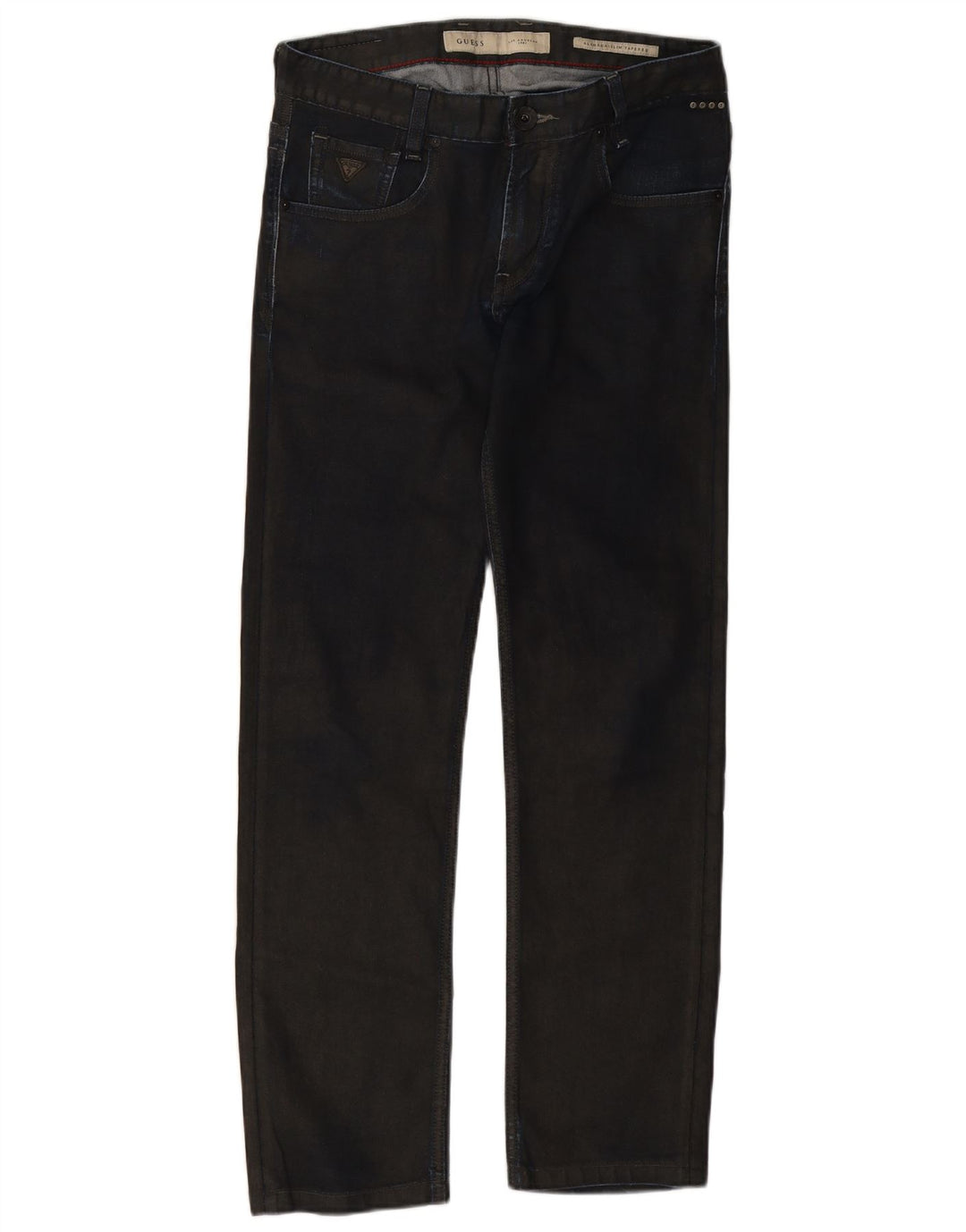 Blugi conici pentru femei Guess Slim Tapered W30 L29 Bleumarin