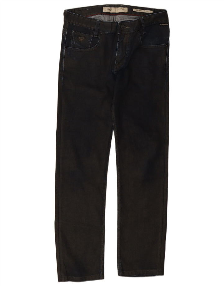 Blugi conici pentru femei Guess Slim Tapered W30 L29 Bleumarin