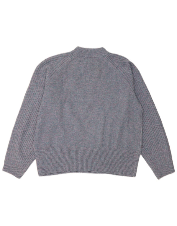 Pulover cu gât țestoasă pentru femei Marks & Spencer UK 14 Medium Blue Flecked