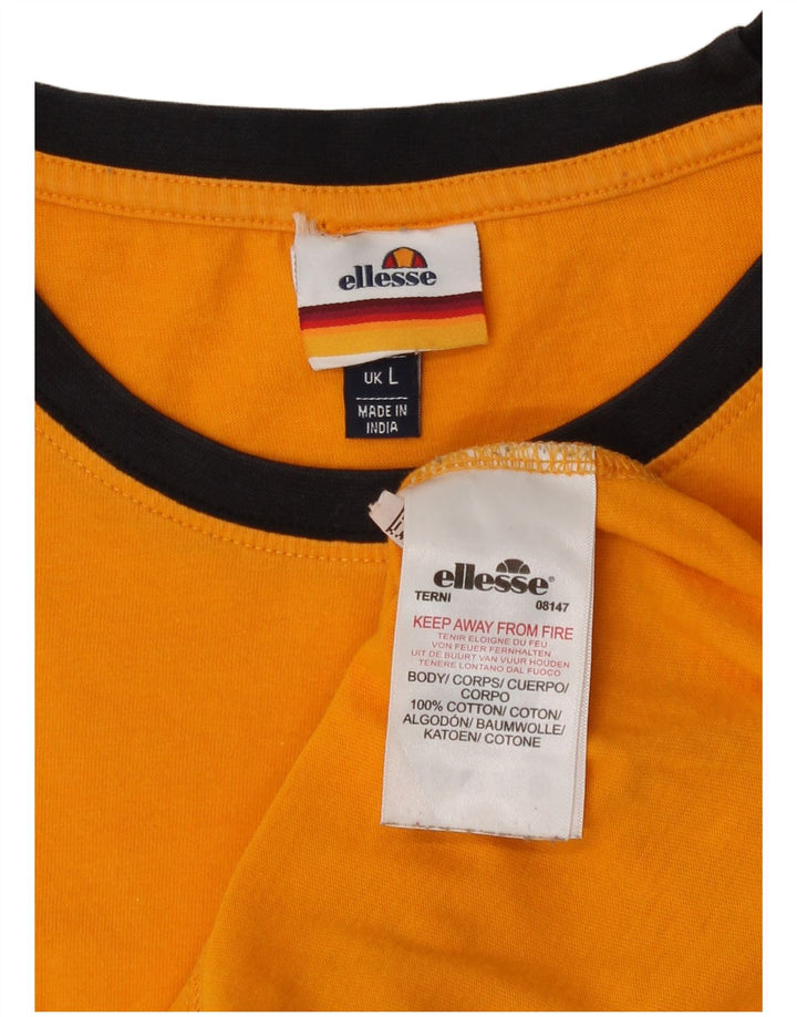 Tricou grafic pentru bărbați Ellesse Top mare din bumbac portocaliu