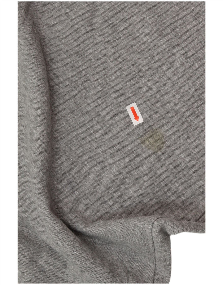 Tricou polo pentru bărbați ASICS, mare, gri bumbac cu pete