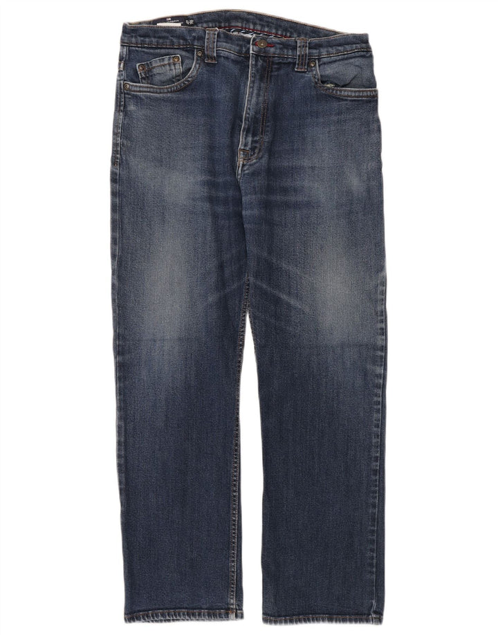 Blugi drepti pentru bărbați Marks & Spencer Blue Harbour W36 L29 Bumbac albastru