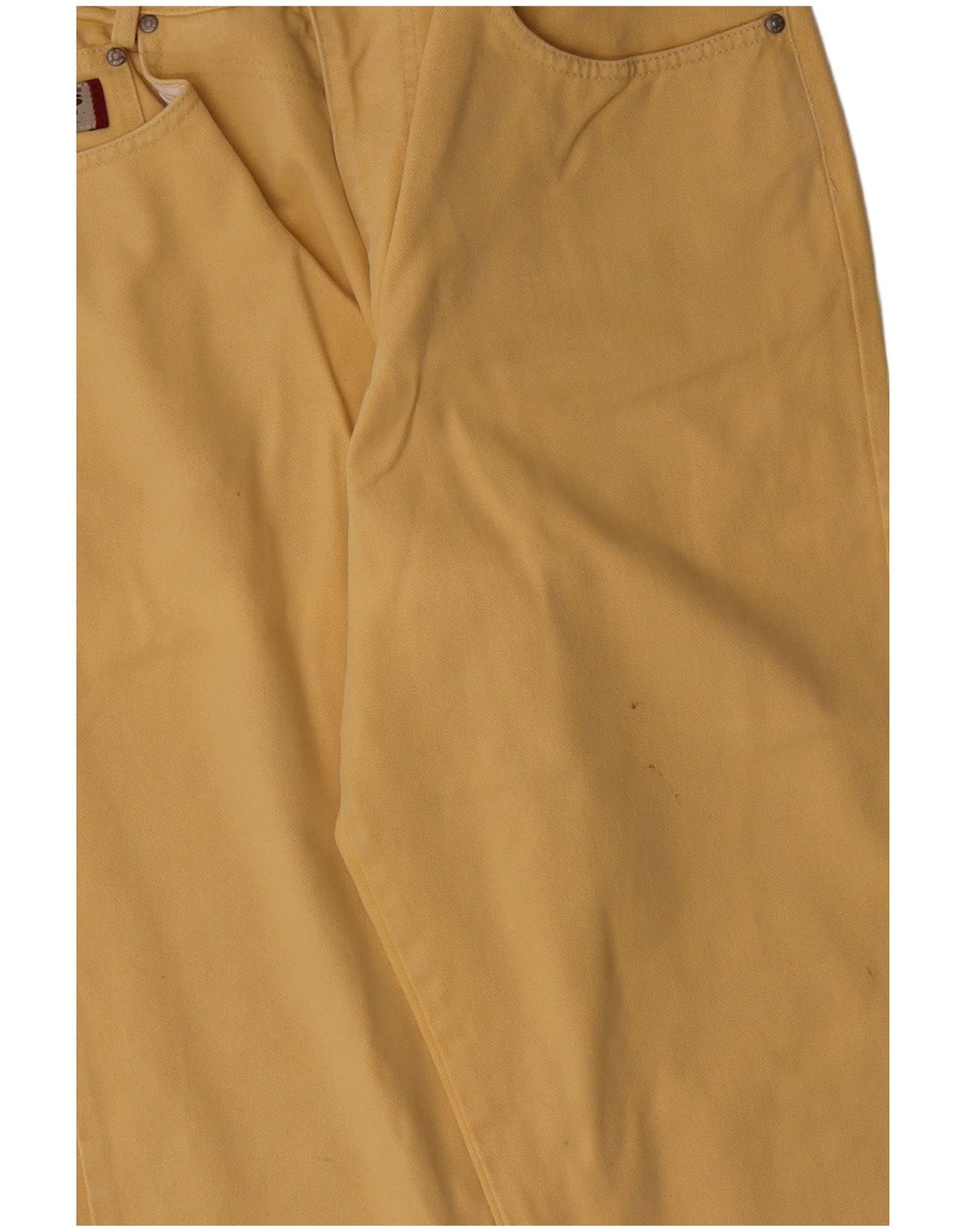 H.I.S Blugi conici pentru femei cu talie înaltă UK 18 XL W32 L28 galben bumbac