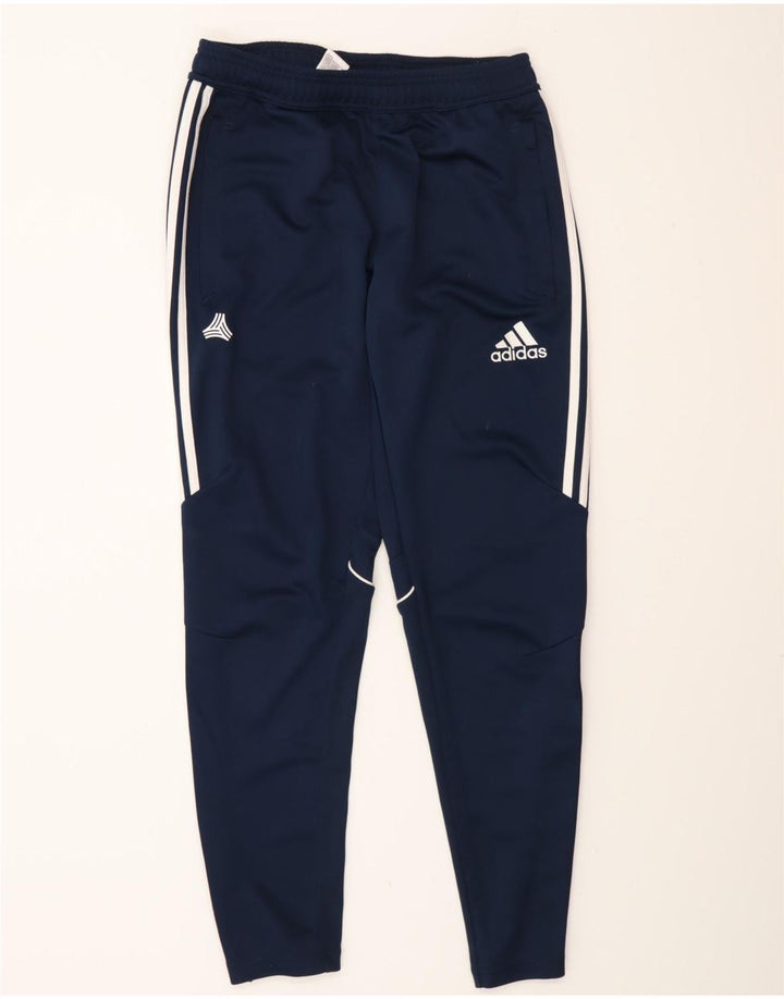 Pantaloni de trening Adidas pentru bărbați, poliester mediu albastru bleumarin