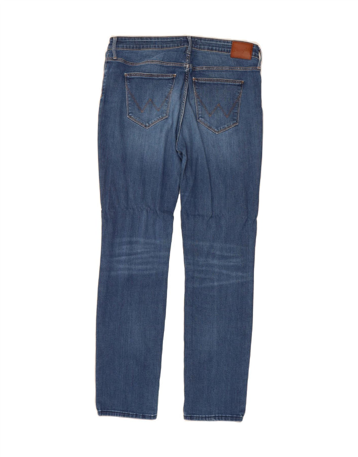WRANGLER Womens Slim Jeans W33 L32 Navy Blue Cotton Vintage Wrangler and Second-Hand Wrangler from Messina Hembry 
