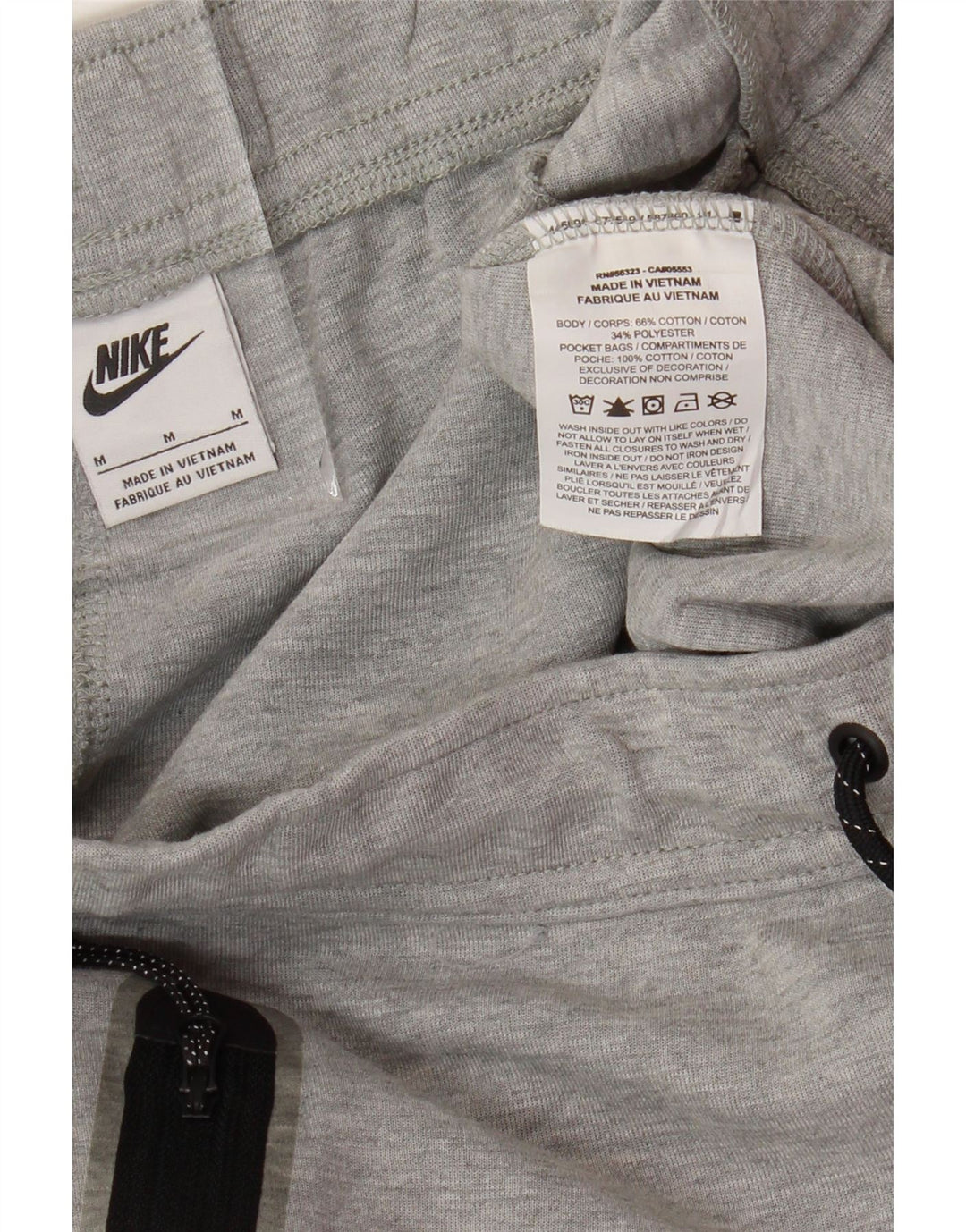Pantaloni de trening NIKE pentru bărbați, bumbac, gri mediu