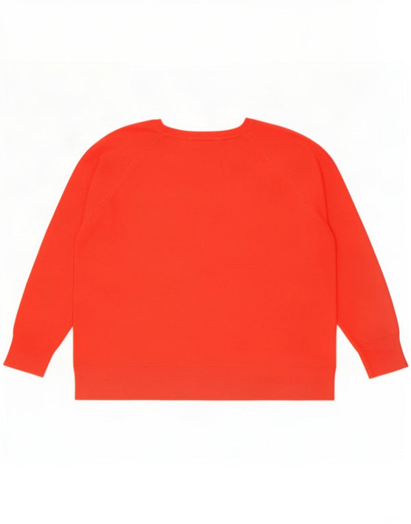 Pulover pentru femeie cu gât de barcă Zara UK 18 XL Roșu