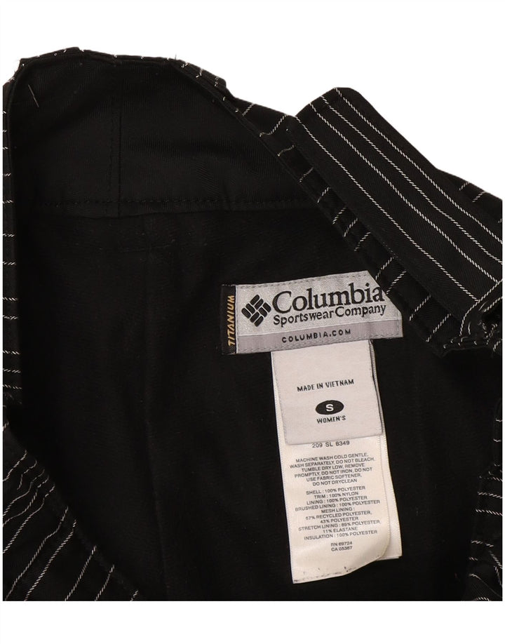 Pantaloni Columbia Omni-Tech Windbreaker pentru femei UK 10 mici, negru, cu dungi