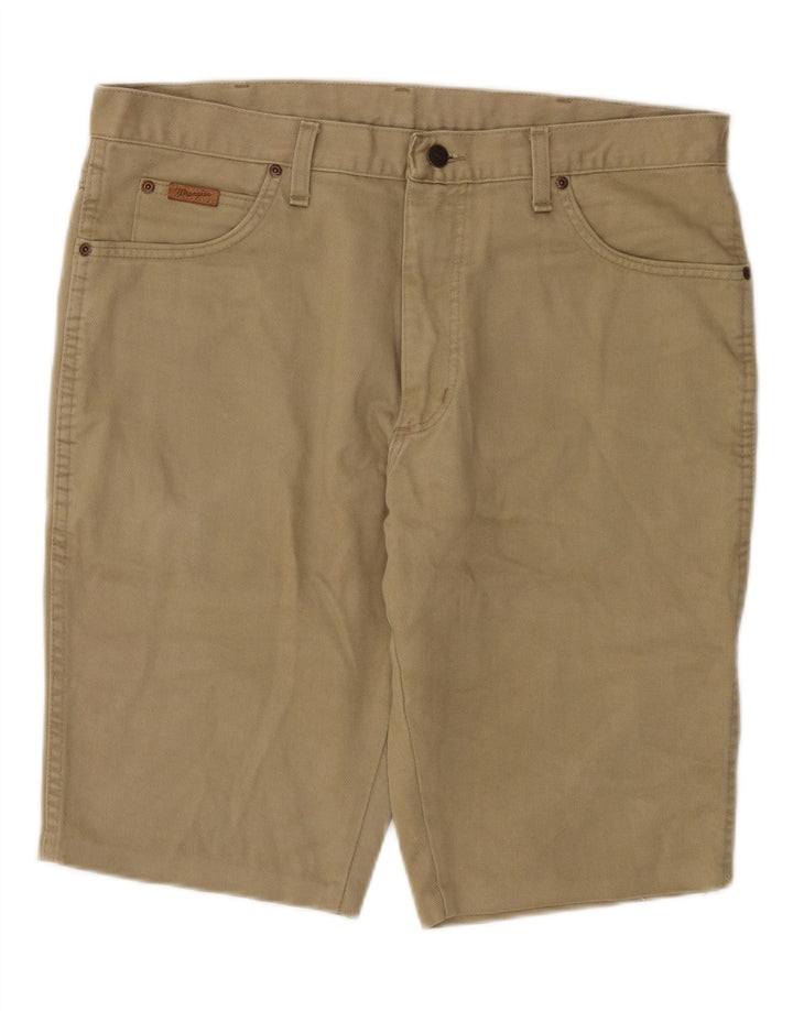 Pantaloni scurți din denim Texas Wrangler pentru bărbați W36, bumbac, bej, mari