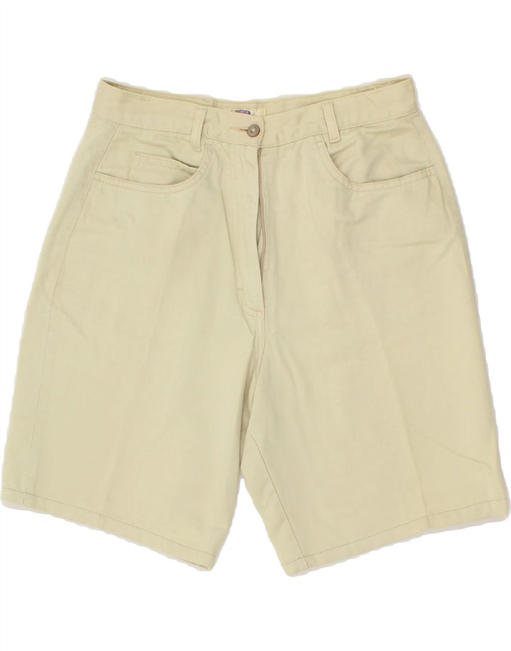 YESSICA Womens Casual Shorts UK 14 Medium W28 Beige Vintage Yessica and Second-Hand Yessica from Messina Hembry 
