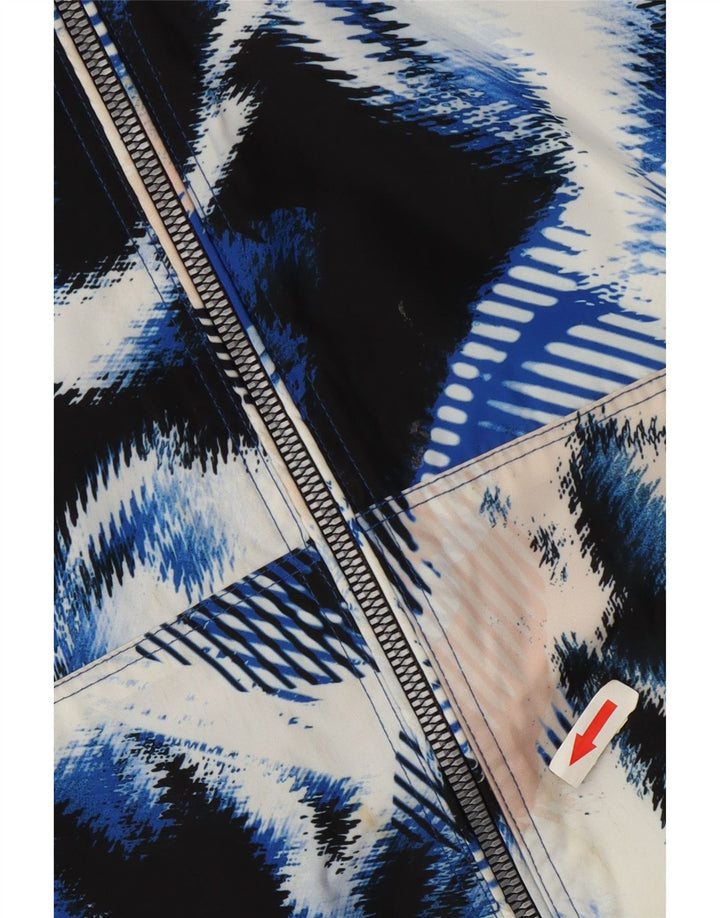 Jachetă de top pentru trening Calvin Klein pentru femei cu model abstract, UK 10 Small Multi