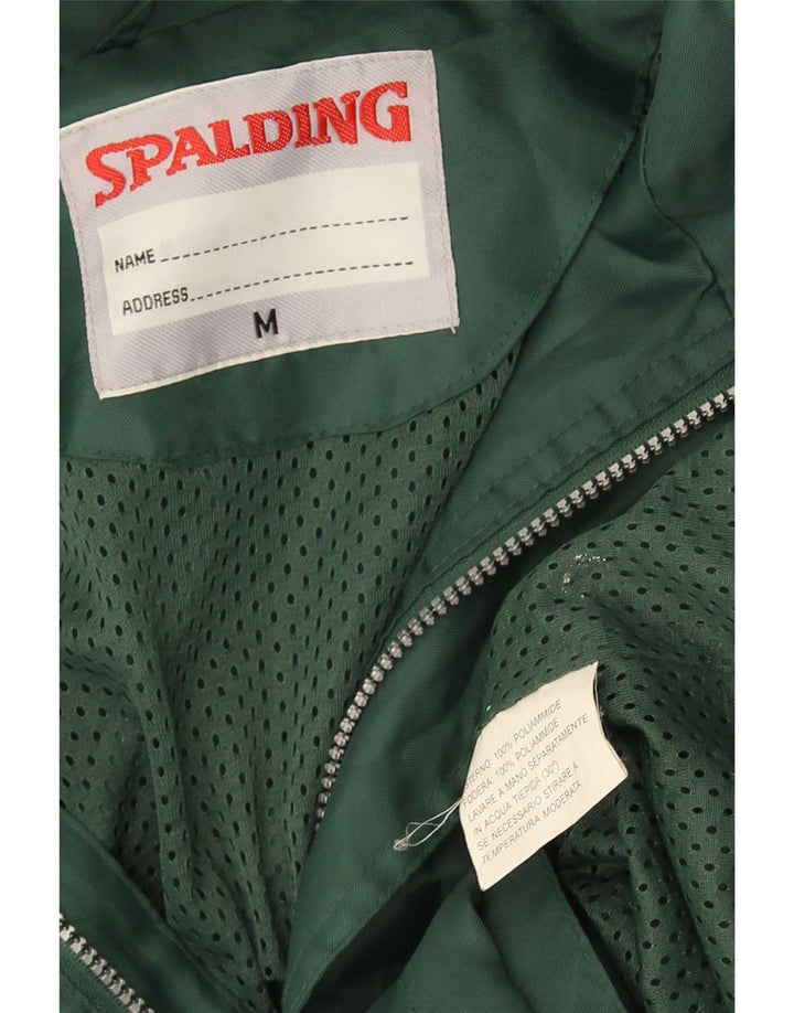 Jachetă de ploaie cu glugă Spalding pentru bărbați UK 38 Poliamidă verde medie