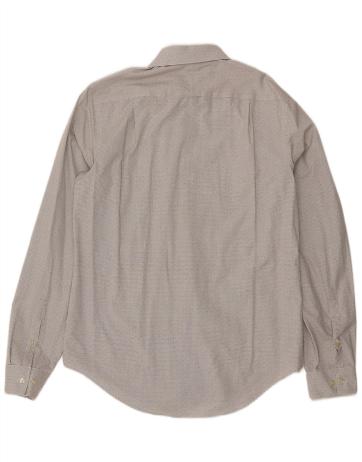 Cămașă pentru bărbați Calvin Klein Slim Fit Mărimea 16, mare, bumbac cu carouri alb