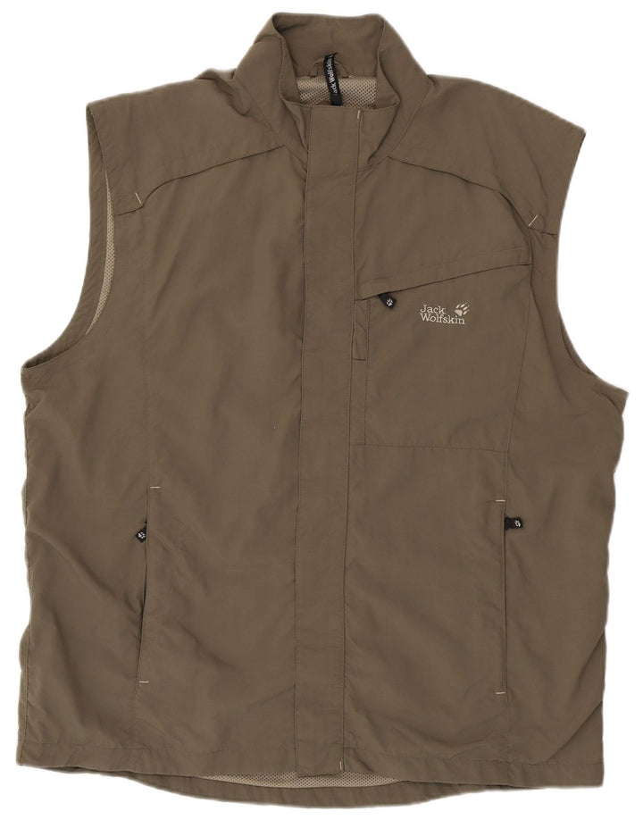 JACK WOLFSKIN Jachetă de trening fără mâneci pentru bărbați UK 46/48 2XL gri