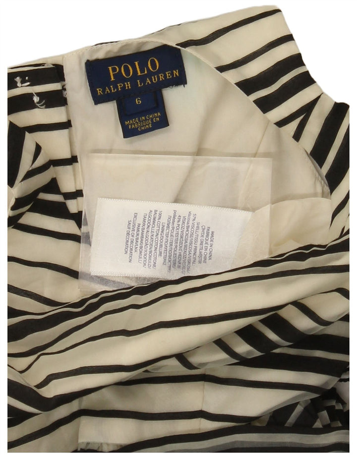 POLO RALPH LAUREN Rochie pentru fete, fără mâneci, în formă de A, 5-6 ani, cu dungi negre