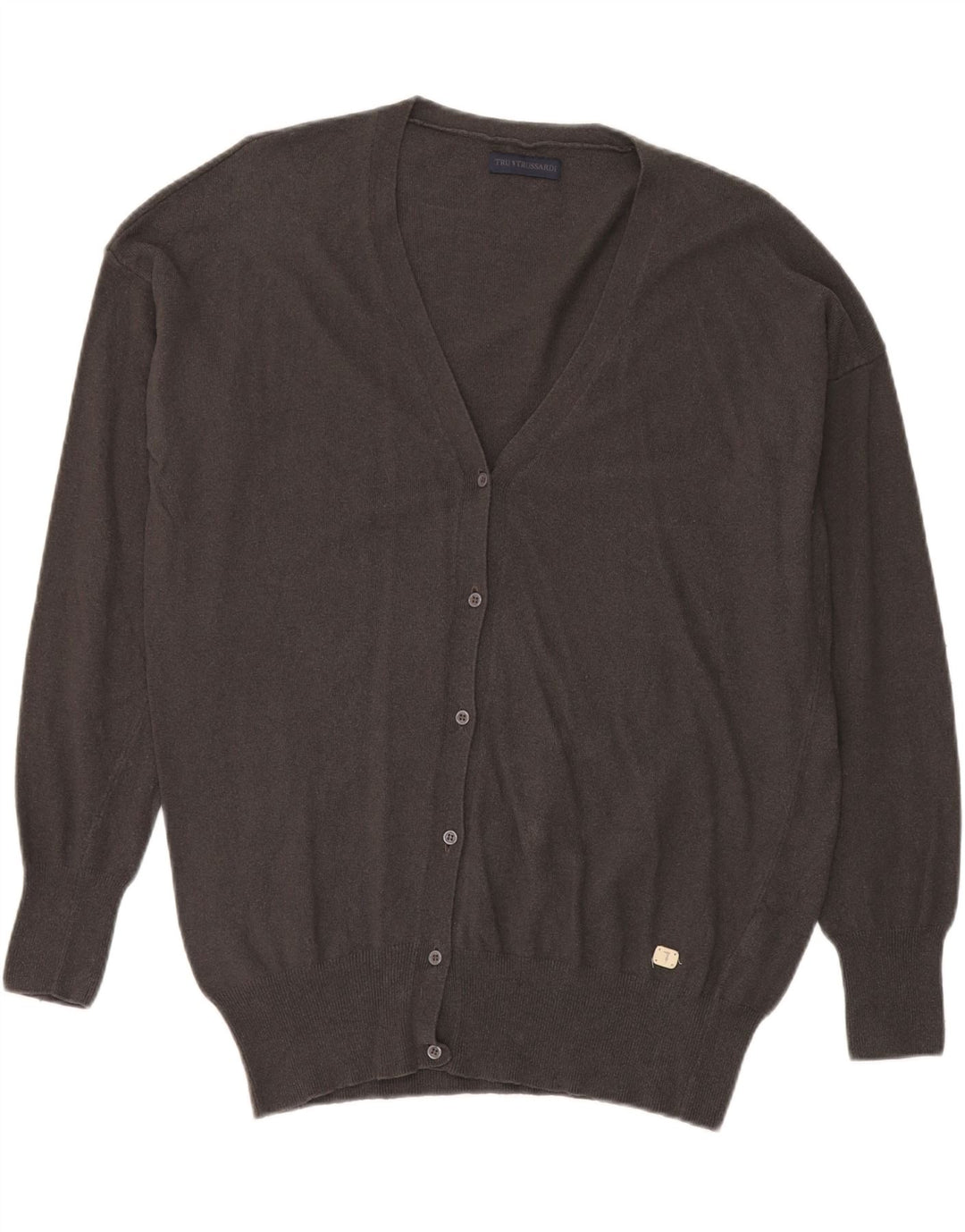 Pulover cardigan pentru bărbați Trussardi XL, gri viscoză