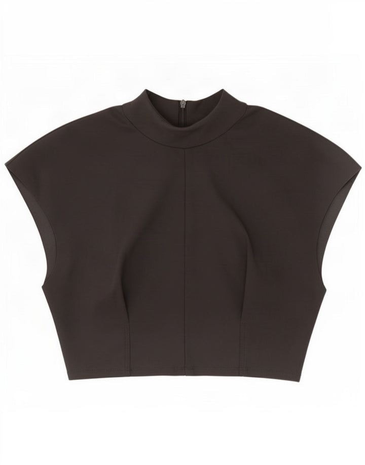 Bluză Crop Top Femei Zara UK 10 Mic Negru