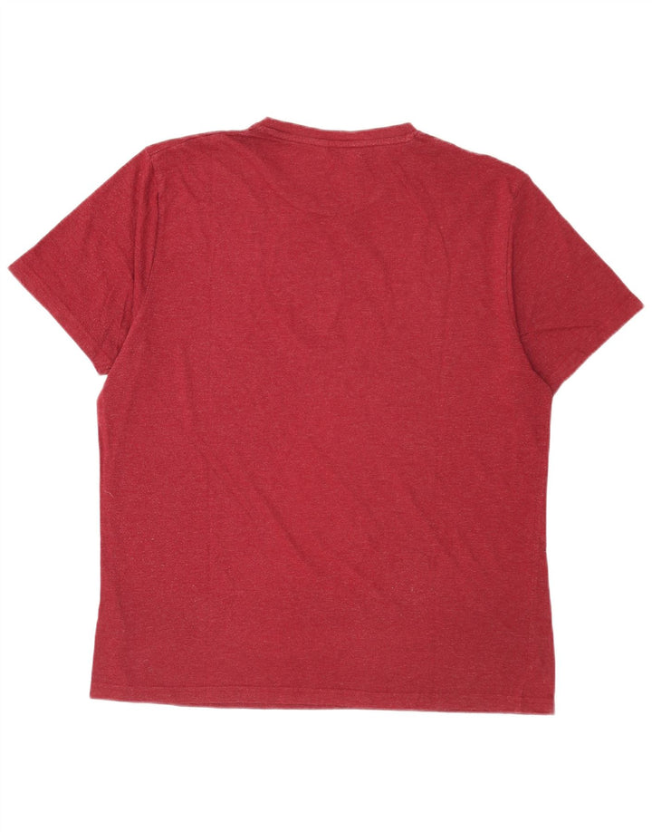 Tricou grafic Ben Sherman pentru bărbați Top mare bumbac roșu