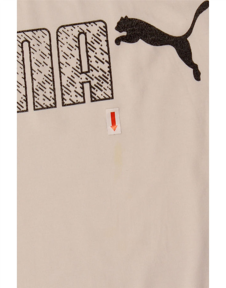 Tricou grafic Puma pentru bărbați Top Mediu Alb