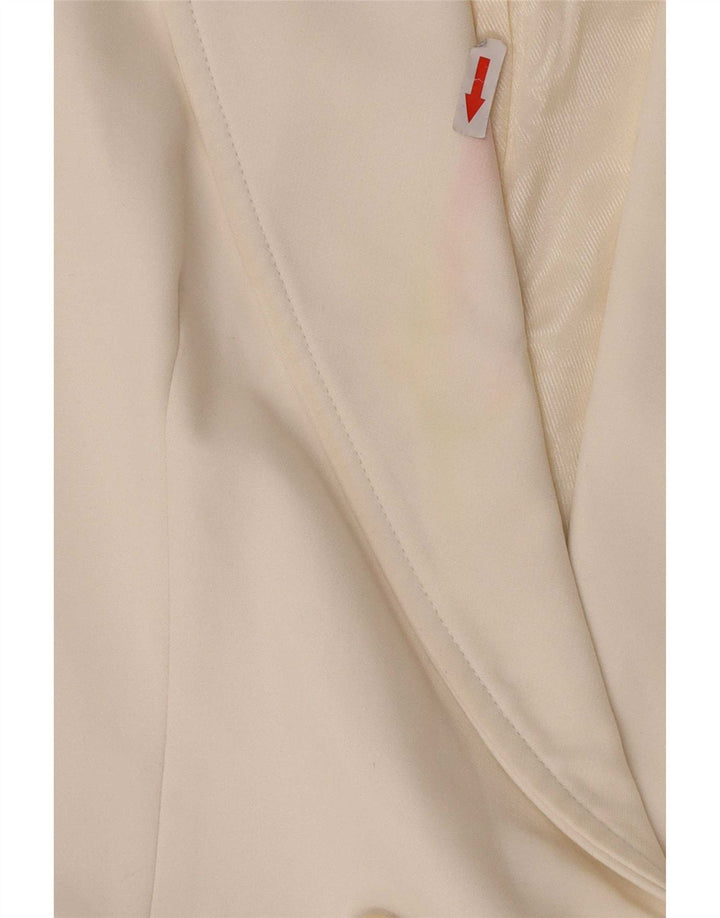 Jachetă Blazer fără mâneci pentru femei Zara UK 12 Medium White
