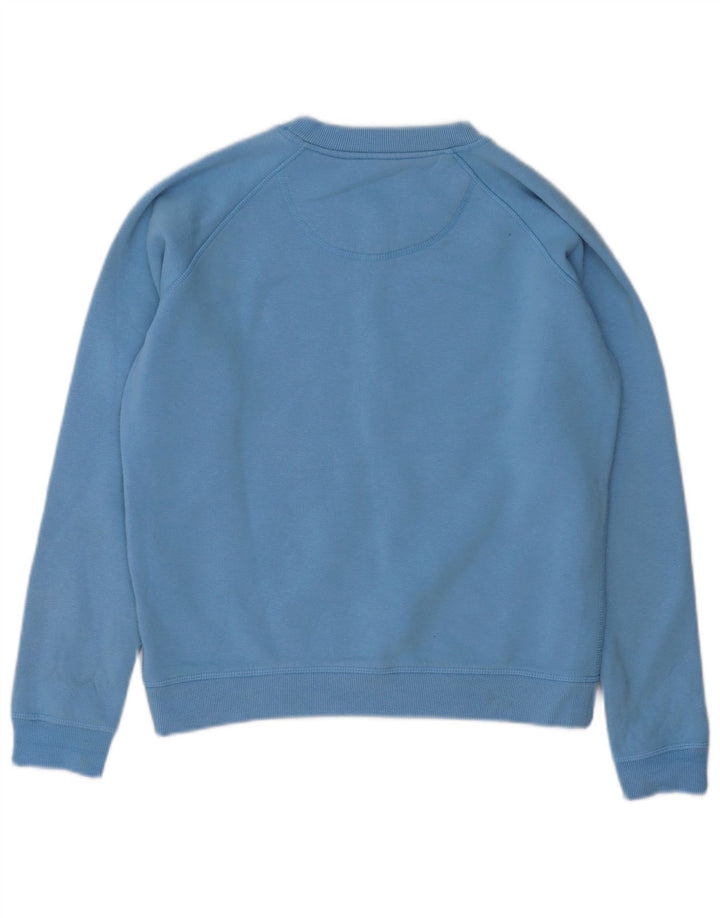 JACK WILLS Pulover supradimensionat pentru femei UK 8 Bumbac albastru mic