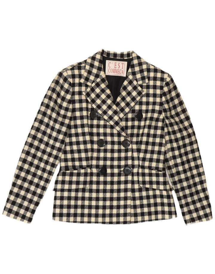 Set fuste 2 piese C'EST COMMECA pentru femei UK 14 Medium W30 Black Gingham