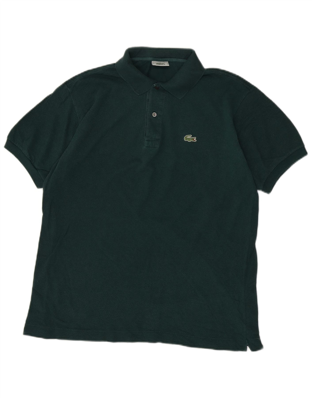 Tricou polo Lacoste pentru bărbați, mărimea 4, bumbac verde mediu