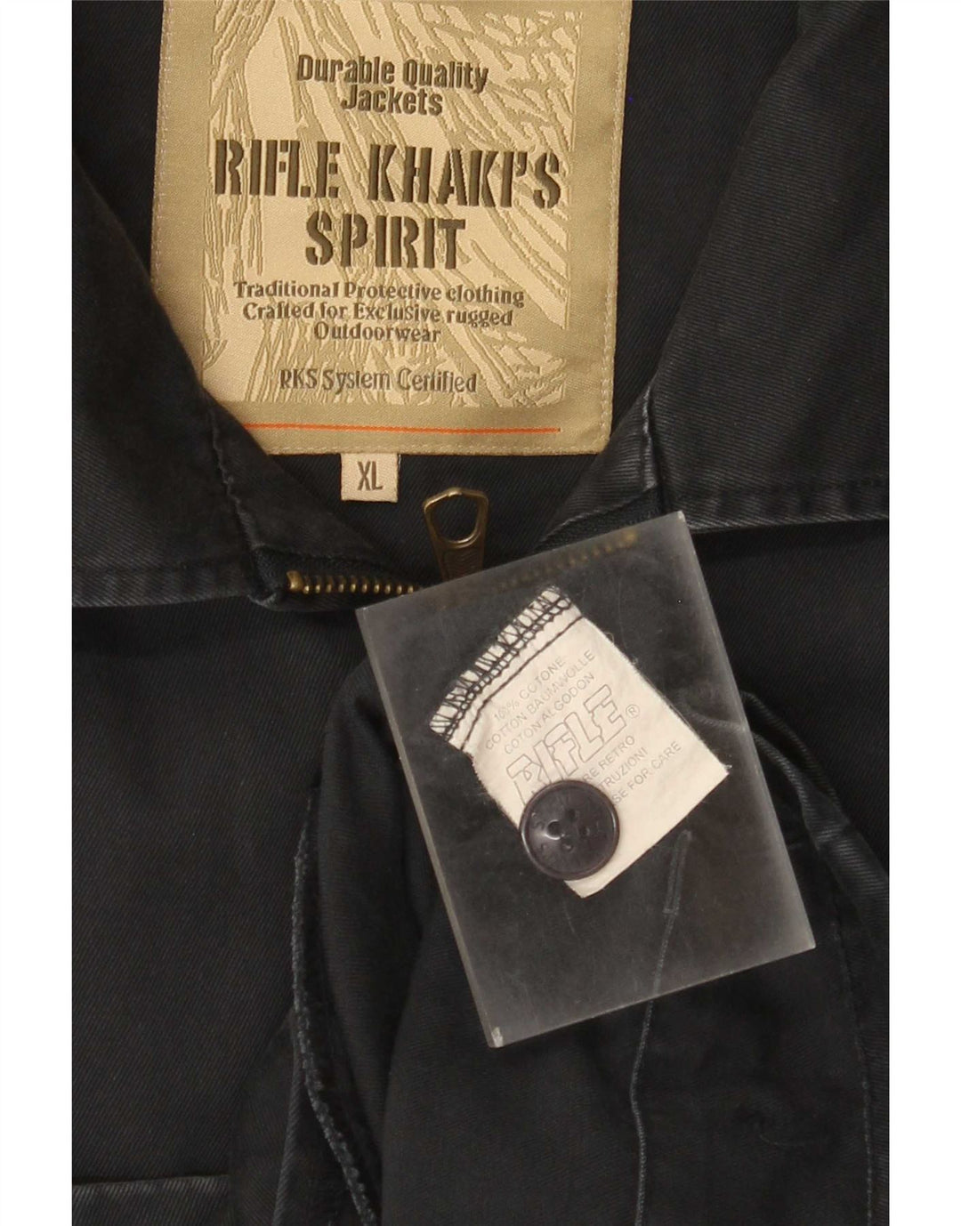 Rifle Bomber Jacket pentru bărbați UK 42 XL Bumbac bleumarin