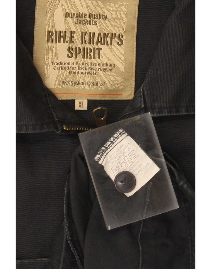 Rifle Bomber Jacket pentru bărbați UK 42 XL Bumbac bleumarin