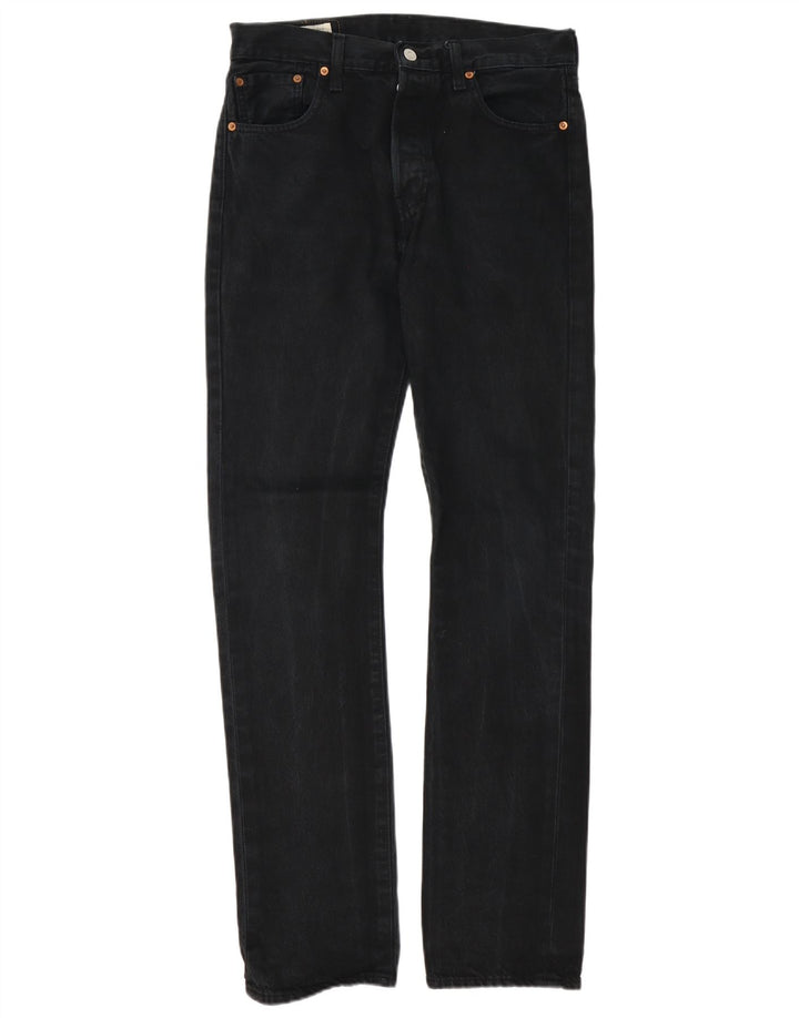 Blugi Levi's 501 drepte pentru bărbați W30 L34 bumbac negru