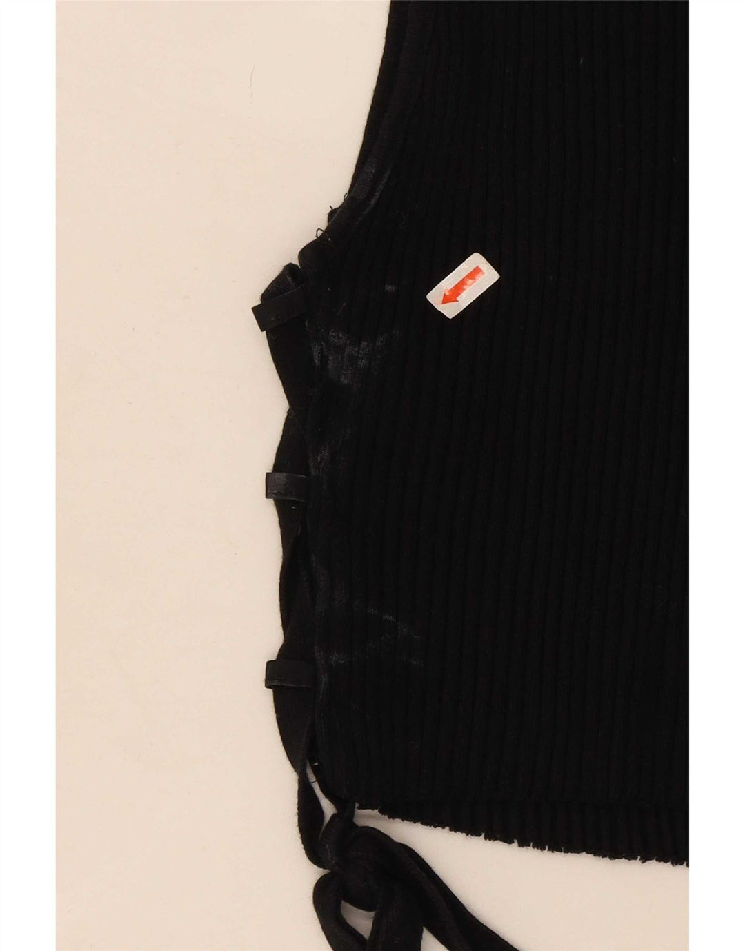 Top Vest Crop pentru Damă Zara UK 14 Large Negru