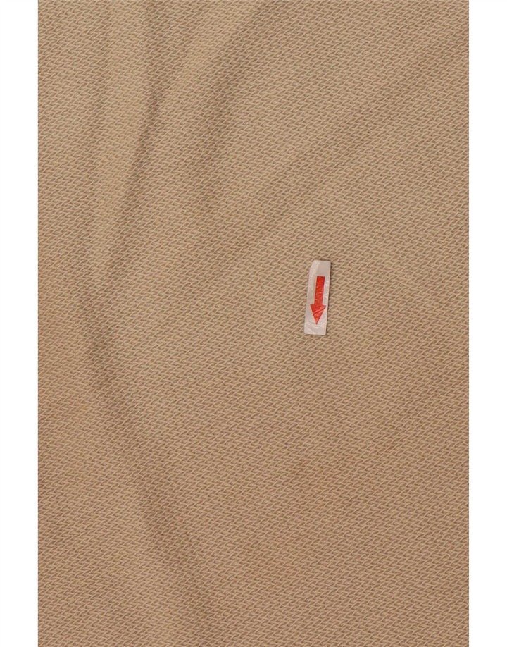 Tricou pentru bărbați Zara Top Mediu Bej Bumbac