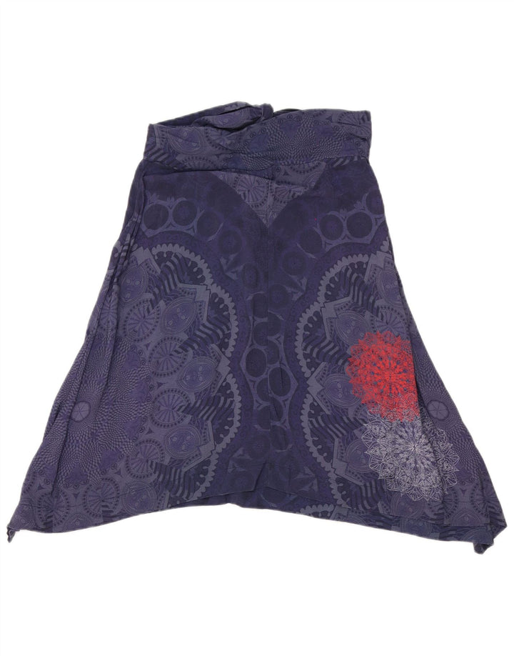 Fusta asimetrică pentru femei Desigual EU 40 Medium W28 Bleumarin Geometric