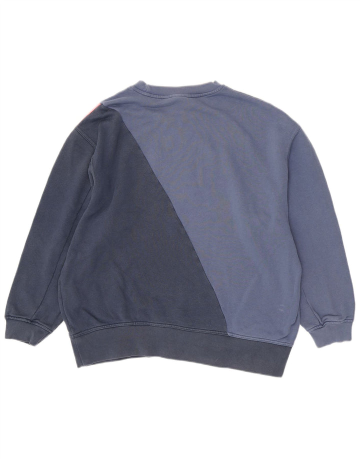 Pulover de hanorac grafic Adidas pentru femei UK 8 Mic albastru bleumarin