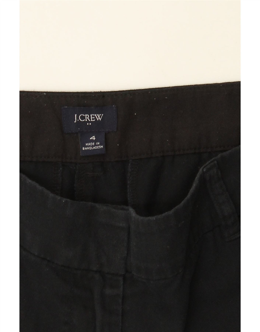 J. CREW Womens Chino Shorts US 4 Small W30  Black Cotton Vintage J. Crew and Second-Hand J. Crew from Messina Hembry 