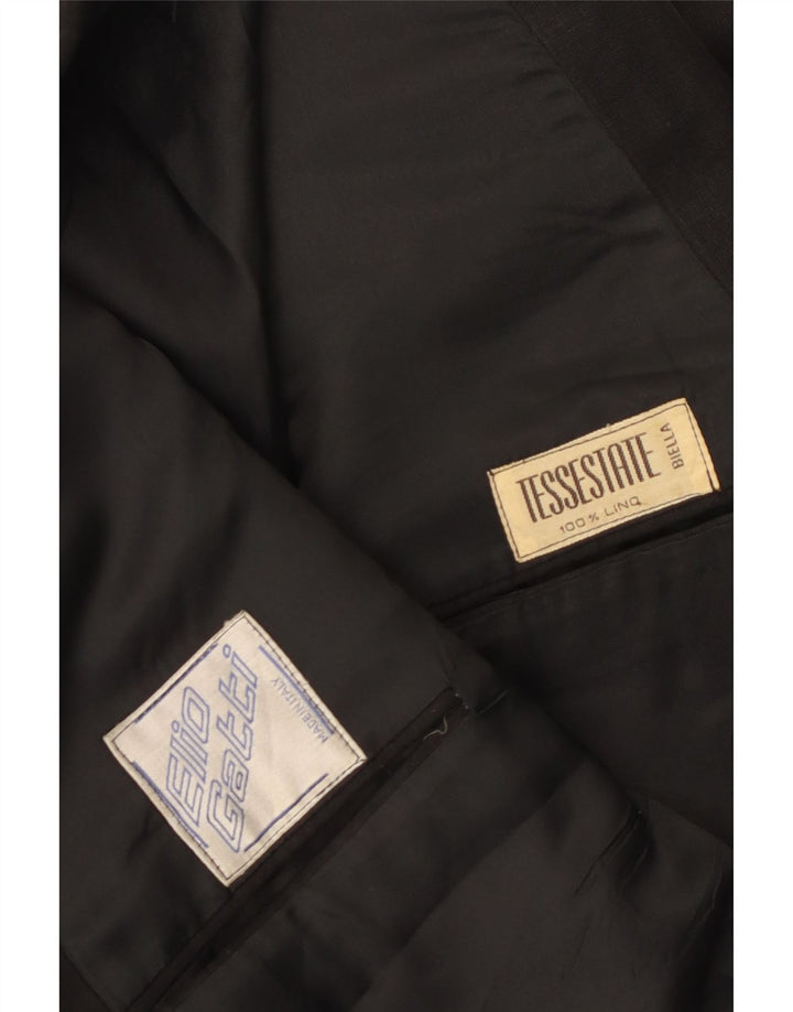 Jachetă vintage pentru bărbați cu două piepturi, UK 38, in negru mediu