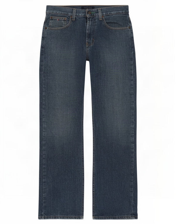 Tommy Hilfiger Mens Easy Fit Straight Jeans W30 L32 Blue Cotton