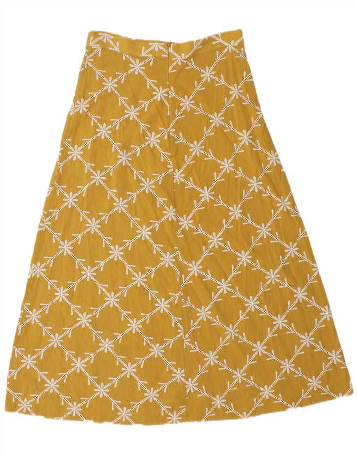 Fustă A-Line Femei Zara Medium W28 Galben Floral