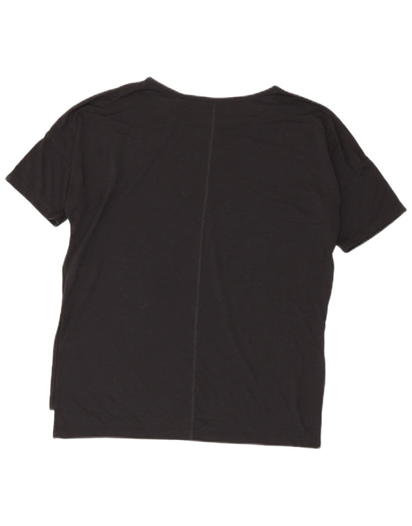 Tricou supradimensionat pentru femei Nike Dri Fit Top UK 14 Poliester mediu negru