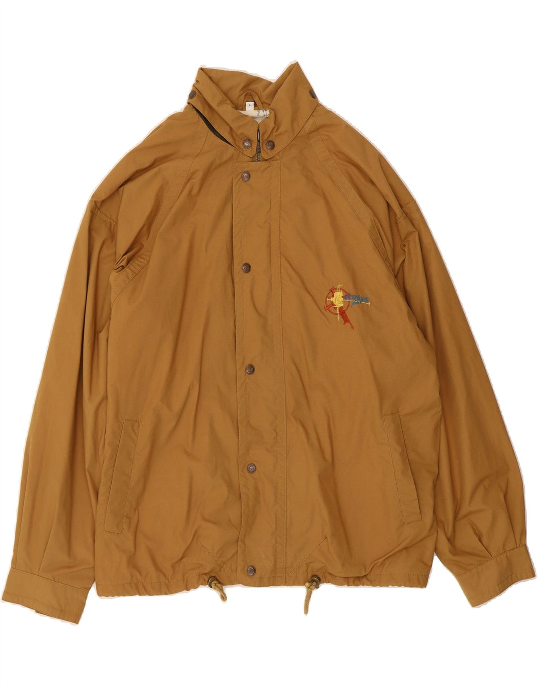 STRATOS Mens Bomber Jacket UK 40 Large Brown Polyester Vintage Stratos and Second-Hand Stratos from Messina Hembry 