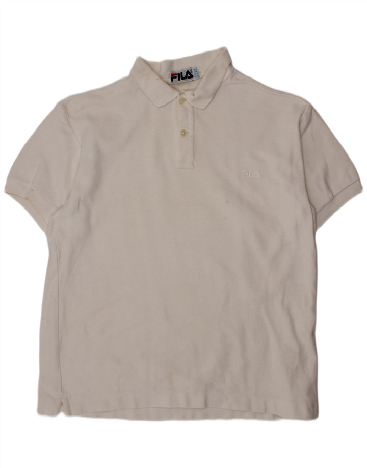 Tricou Polo Băieți FILA 13-14 Ani Alb