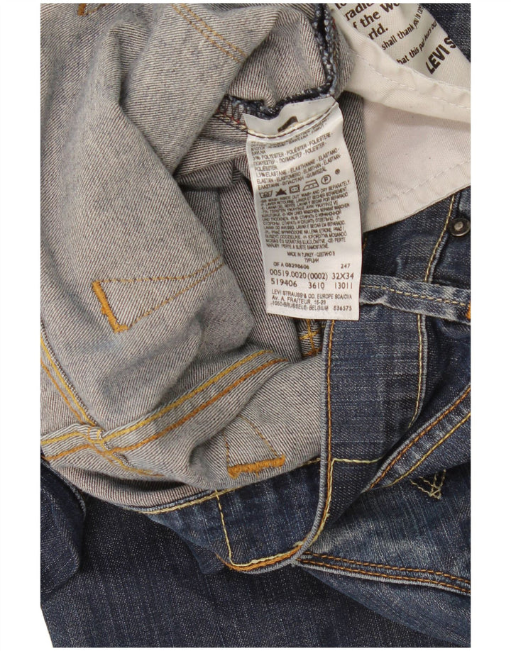 Blugi Levi's 519 Slim pentru femei W32 L34 Bumbac albastru