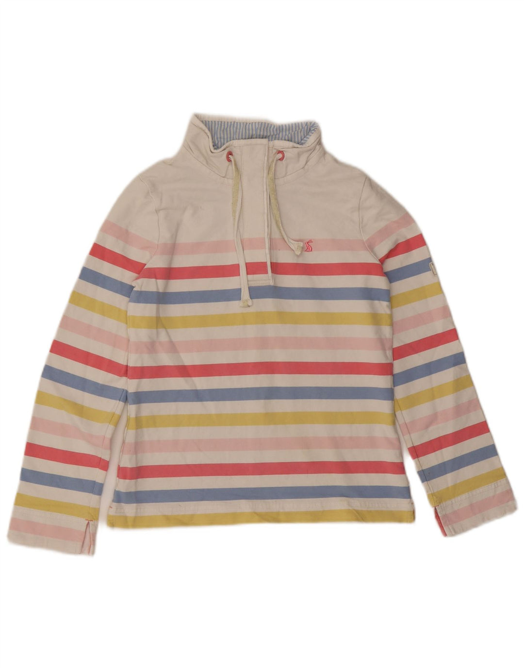 Pulover pentru damă Joules Jumper UK 8 mic bumbac cu dungi multicolore